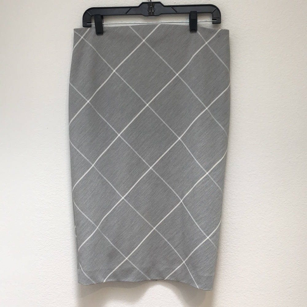 Express || Grey & White Pencil Skirt || Size 12